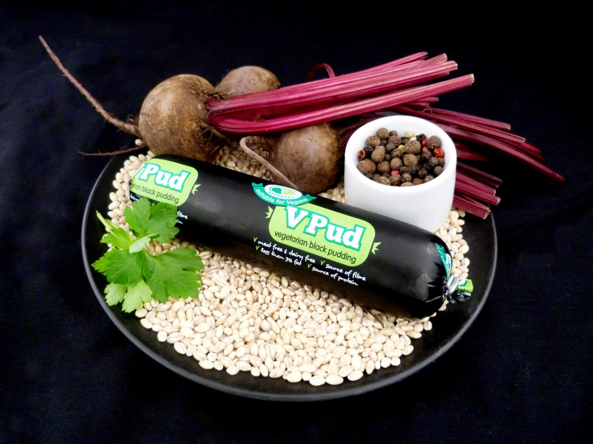 Vegan Veggie Vegetarian Black Pudding 