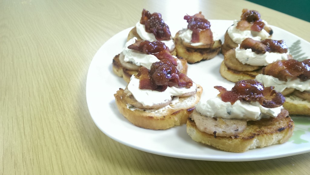 White Pudding Bruschetta 1